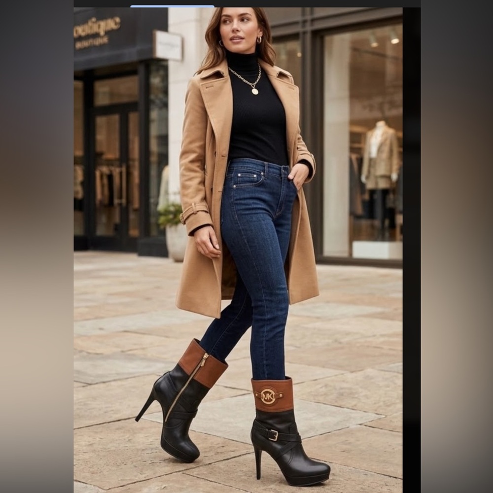 Michael Kors Dark Indigo High-Rise Skinny Jeans